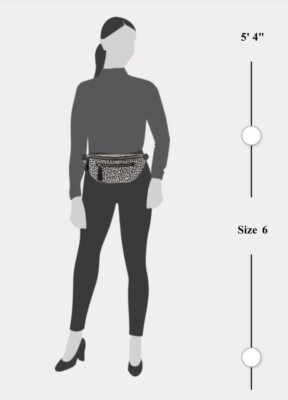 Kate Spade New York Chelsea Leopard Heart Nylon Belt Bag Fanny Pack Black Kate Spade Chelsea Leopard Heart Belt Bag Fanny Pack KF339  main image 4