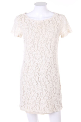 KOTON Lace Dress Flowers XS créme