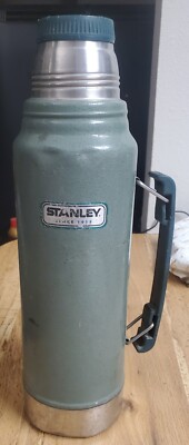 Vintage Stanley Vacuum Bottle Thermos 1 Liter RS41 Stopper Green