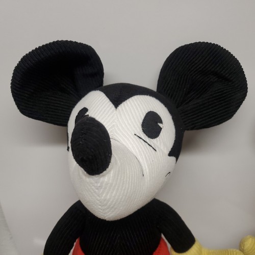 Peluche retro de 18" exclusivo original de Mickey y Minnie Mouse de Disney Store con etiquetas - Imagen 2 de 12