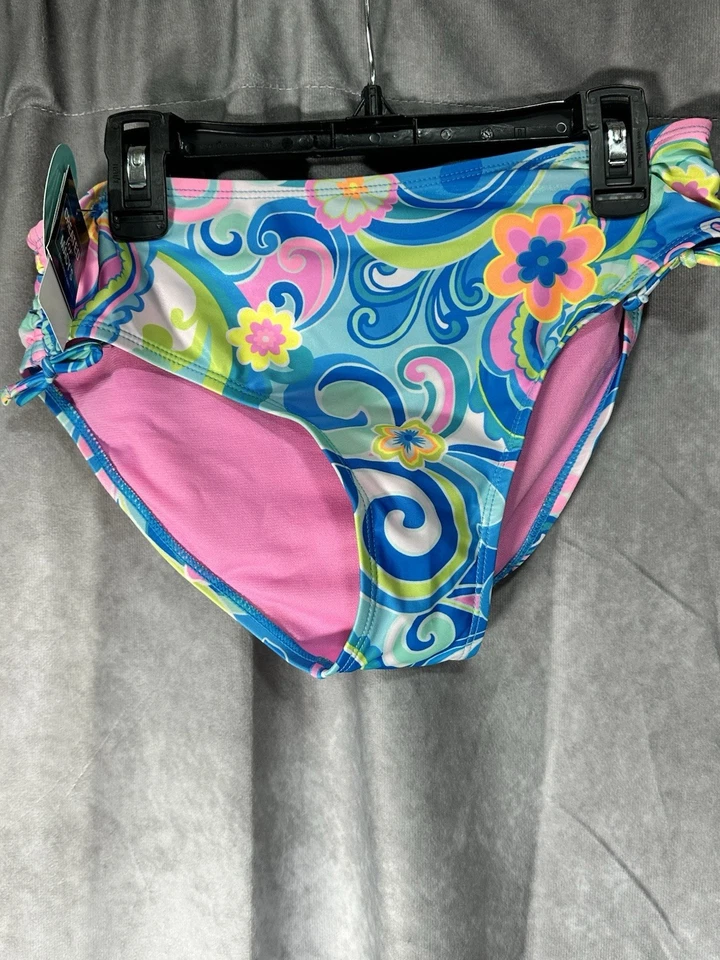 Traje de baño Breaking Waves Big Girls 2 piezas retro estampado floral talla 16 Foto 4 de 4