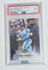 2017 Panini Diamond Kings Kirby Puckett Artist Proof Gold PSA 9 Blue 69/99