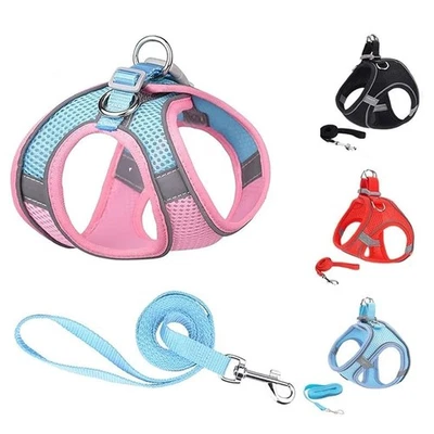 TECHPRO Pet Dog Harness Puppy Pet Soft Adjustable Comfortable Reflective Breathable Vest