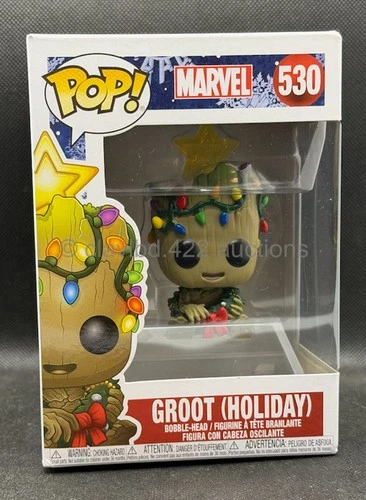 Funko POP!  Marvel: Groot Holiday w Christmas Lights - 530 gotg guardians Read!