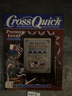 Cross Quick Magazine Easy Projects For Cross Stitch Lovers 1988 Issue