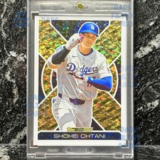 Shohei Ohtani RARE GOLD SHIMMER REFRACTOR TOPPS INVESTMENT CARD DODGERS MINT