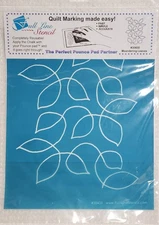 Full Line Stencil Large Meandering Leaves Quilt Marking #30430 Reusable NEW