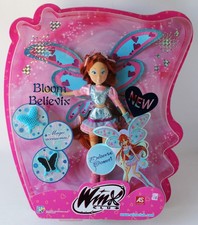 Muñeca Winx Club Fairy Bloom Believix 2009 rara Rainbow Witty Toys ¡Nueva sellada!