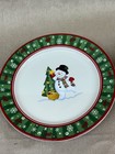 Longaberger Bluster The Snowman pair of plates 8 1/3" round each — photo 3