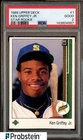 1989 Upper Deck Star Rookie #1 Ken Griffey Jr Mariners RC HOF PSA 2 GOOD