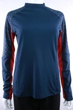 QHP Equestrian Womans Sports Top Blue Red Size EU 38 UK 10
