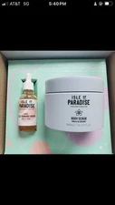 Isle Of Paradise Dark Self Tanning Drops And Body Scrub - New - As Is