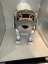 Tekno Robótico Cachorro Perro Plata Robot Interactivo Juguete Probado Luces Sonido Funciona