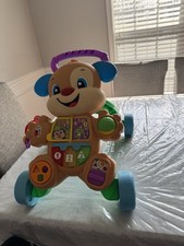 Fisher-Price Baby Walker Puppy Design Buttons Lights Multicolor Walking Aid