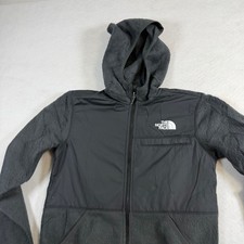 The North Face Boys Black Denali Fleece Full Zip Hoodie Jacket XL 14/16