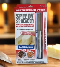 Speedy Spreader Heated Butter Knife As Seen On TV Rechargeable Stainless Steel
