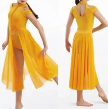 Pre-Owned Costume Weissman 10984 Small Adult Yellow Dress Contemporary