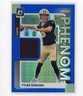 2025 Donruss Optic Tyler Shough RC Rookie Blue Phenom Jersey Relic (CG)