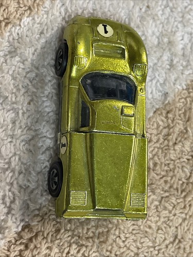 Vintage Hot Wheels REDLINE 1967 Ford J Car Lime Antifreeze Near Mint With Button - Picture 4 of 17