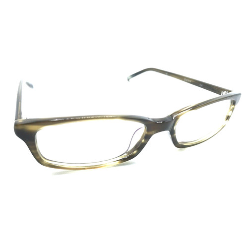 Lunettes Du Monde Berit Dark Green Rectangle Eyeglasses Frames 49-16 140 Women