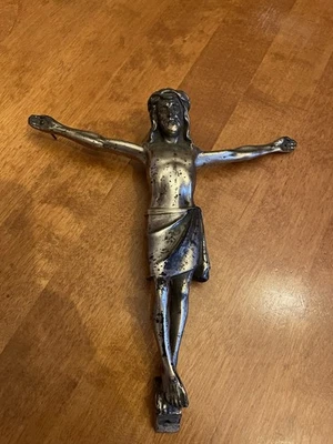 Sehr schöner alter Guss Jesus  Christus Corpus Korpus Heiland - Bild 1 von 4