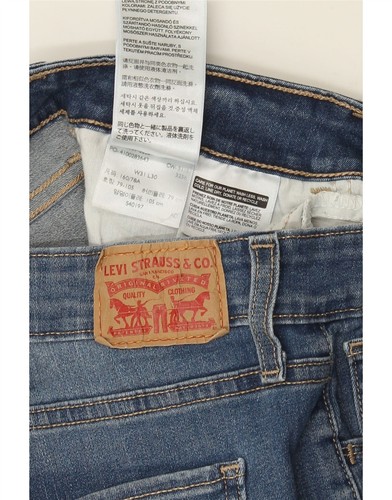 LEVI'S Womens 535 Super Skinny Jeans W31 L30 Blue Cotton QL08 - Picture 3 of 3