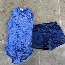 Body flauto Zone manica 3/4 * ginnastica blu * 28 pollici 7/8 anni