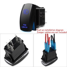 5 Pins Led Light Control Rocker Switch For Atv Utv Arb Carling Truck Boat Marine