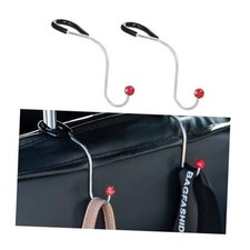 Bling Car Headrest Hooks, 2PCS Crystal Rhinestone Vehicle Seat Hanger for Red