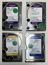 LOT OF 4 Western Digital 2TB 3.5" SATA Internal Hard Disk Drive Mixed Model