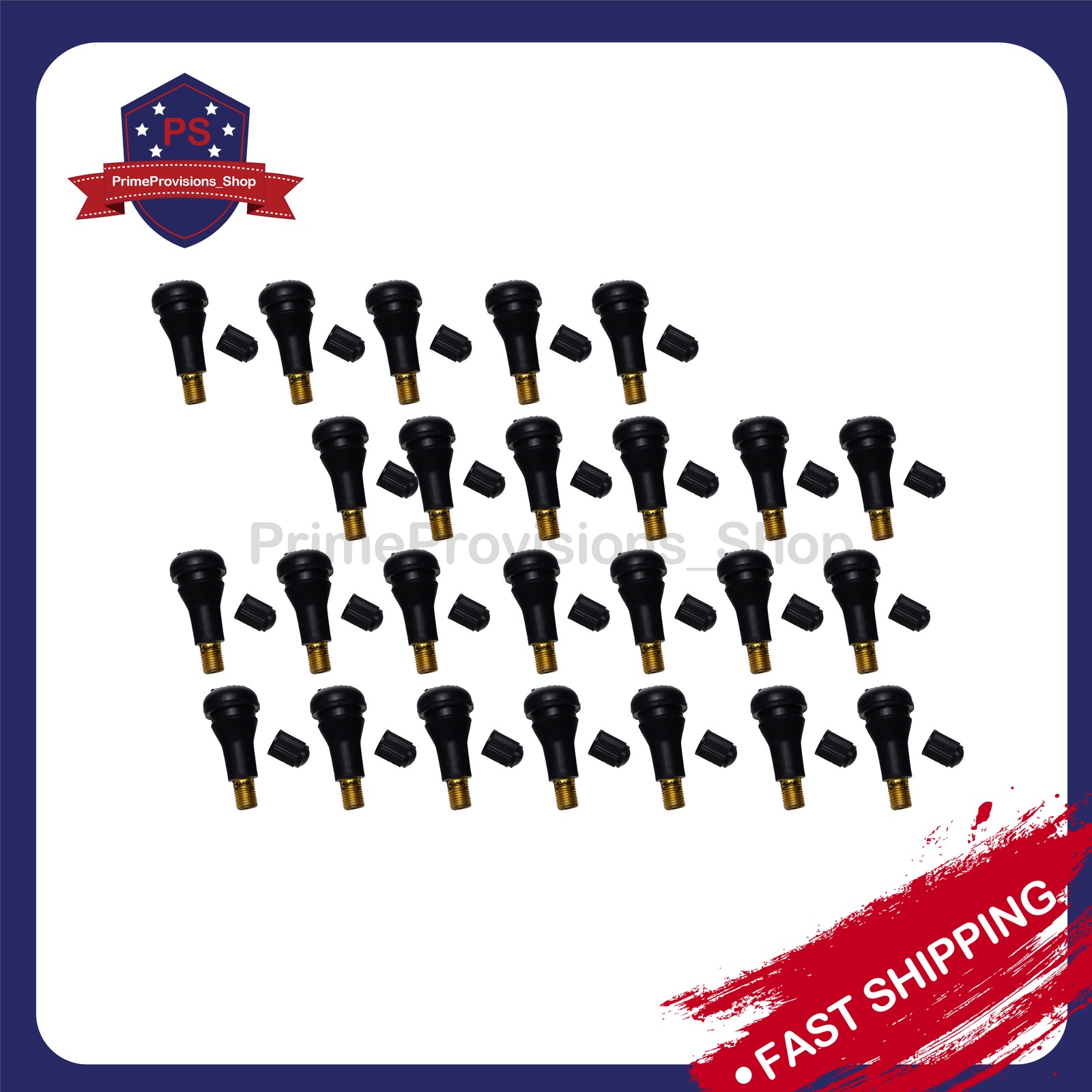 LOT 25 TR 413 Rubber Tire Valve Stems Short Snap-In Most Popular Valve Black