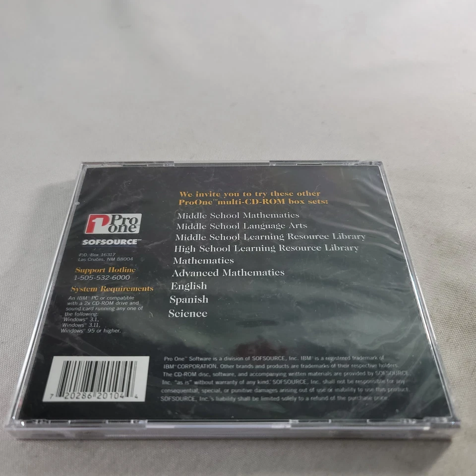 Pro One= Mathematics, Learning Tools That Work- Trigonometry (PC) NEW - Image 3 of 3