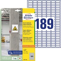 Avery Zweckform L7871-20 Stark Haftende Etiketten & 3666-10 Adressaufkleber (650