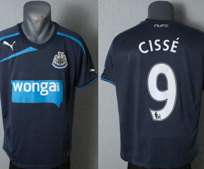Newcastle United Cisse Jersey 2013/2014 Away Football Soccer Shirt