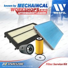 Wesfil Oil Air Fuel Cabin Filter Service Kit for Kia Sorento UM 2.2L 2015-2020