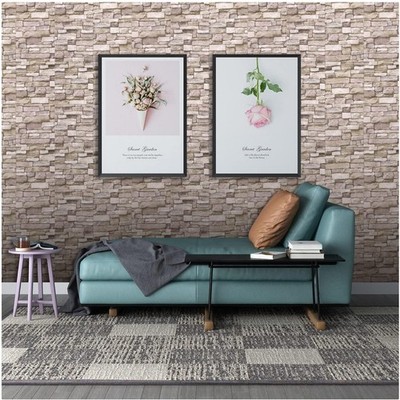 20PCS 3D Wall Panels Peel and Stick Faux Stone Wallpaper