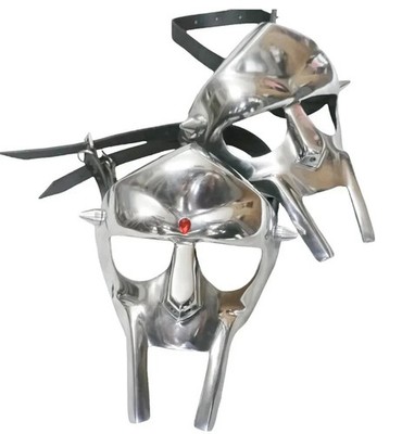 MF DOOM Mask Mirror Finish Anti-Rust Gladiator Cosplay Face Mask Gift for Him