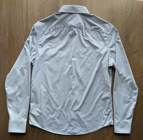UNTUCKit Shirt Mens Medium Light Blue Gironde Slim Fit Performance Long Sleeve - Picture 7 of 18
