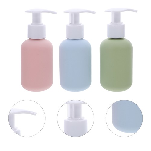 Dispenser doccia bagno 3 pezzi flaconi vuoti shampoo e balsamo - Foto 5 di 12