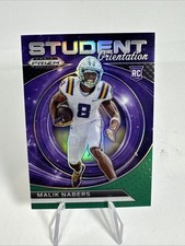 🏈2024 Prizm Draft Picks Malik Nabers Student Orientation Green Prizm RC #SO-MN