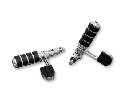 RIVCO . BREITE ANTI-VIBRATIONS-FUSSRASTEN für HARLEY HONDA .... PEGSHR
