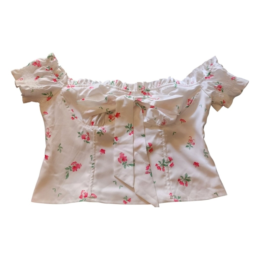 Fashion Nova Catching Feelings Floral Corset Top Size XL NWT