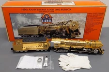 Lionel 6-28062 O Gold Plated 700E J-1E Hudson Steam Locomotive & Tender #1900 LN