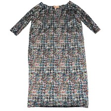 Ellen Tracy Abstract Print scuba knit Sheath Dress Women's XS