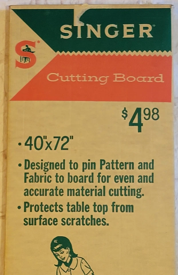 Tabla de cortar vintage SINGER C-80 40x72" Foto 2 de 4