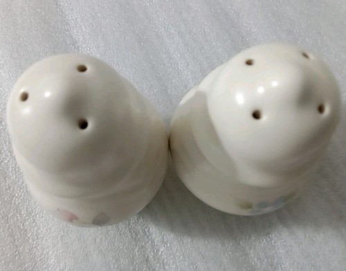 Salt & Pepper Shakers 4" Pfaltzgraff Tea Rose Stoneware Pre-owned - Picture 3 of 5