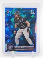 RYAN VILADE 2022 BOWMAN CHROME BLUE SAPPHIRE ROOKIE #14 ROCKIES Q4105