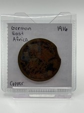 1916 German East Africa 20 Heller Tabora Tanzania Mint Emergency Coinage Clipped