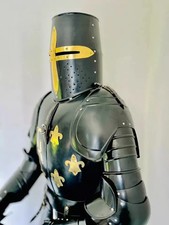 Crusader Armor Costume Medieval Wearable Suit Of Armor Knight Black Full Body