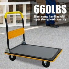 Dolly Cart Hand Truck Folding Heavy Duty Moving Capacity Wheels Trolley 660 lbs